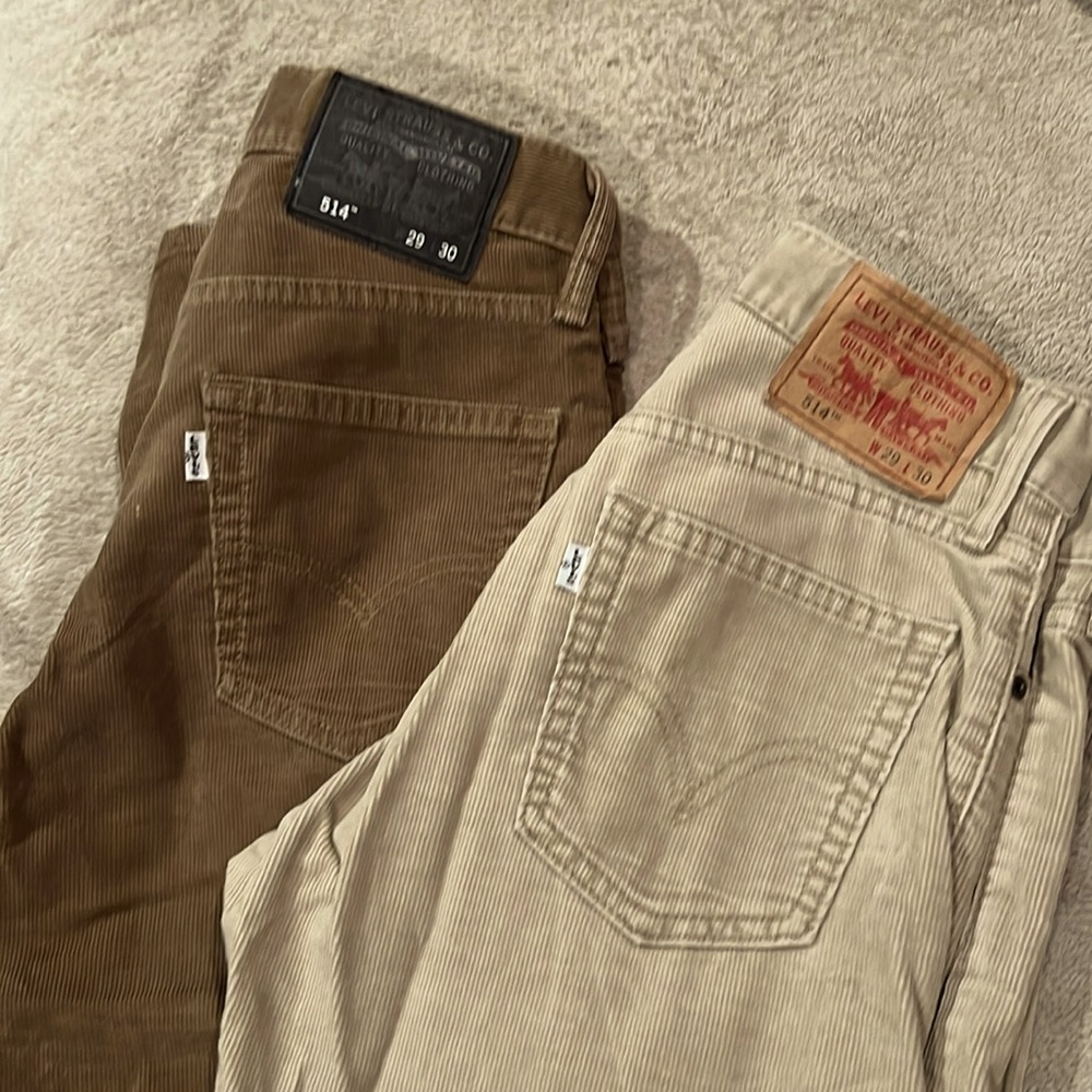 Levi men’s 514 corduroys